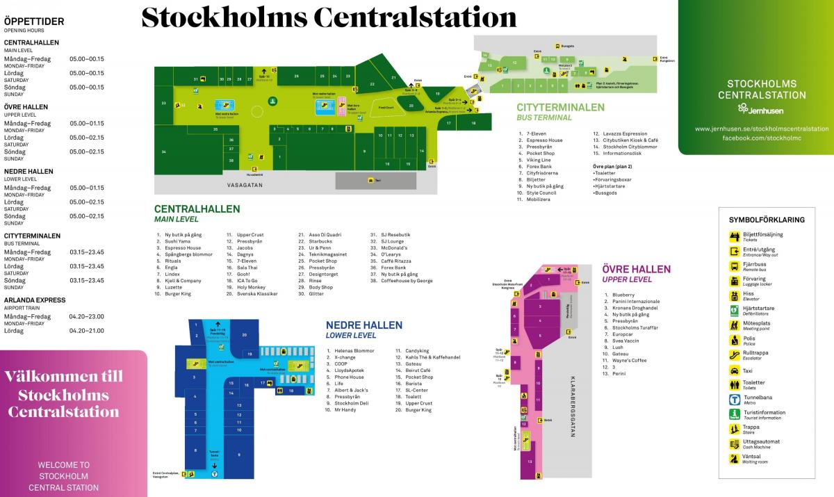 Stockholm nádraží mapě