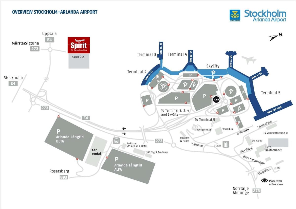 mapa arlanda