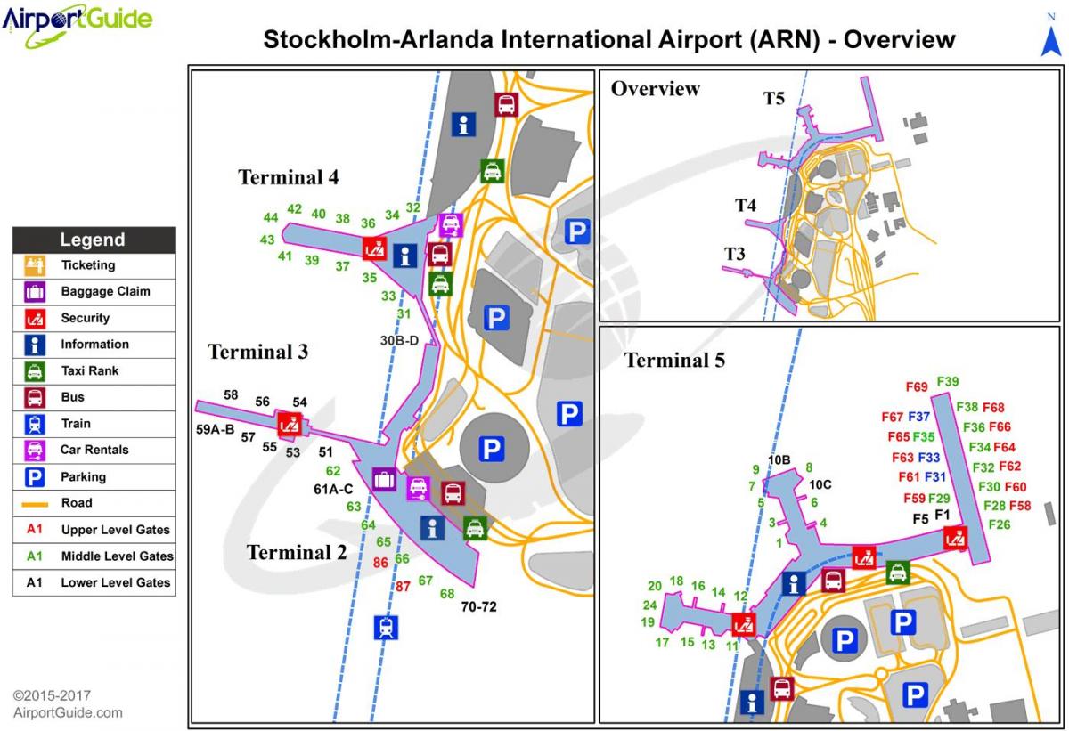 Stockholm arlanda letiště mapě