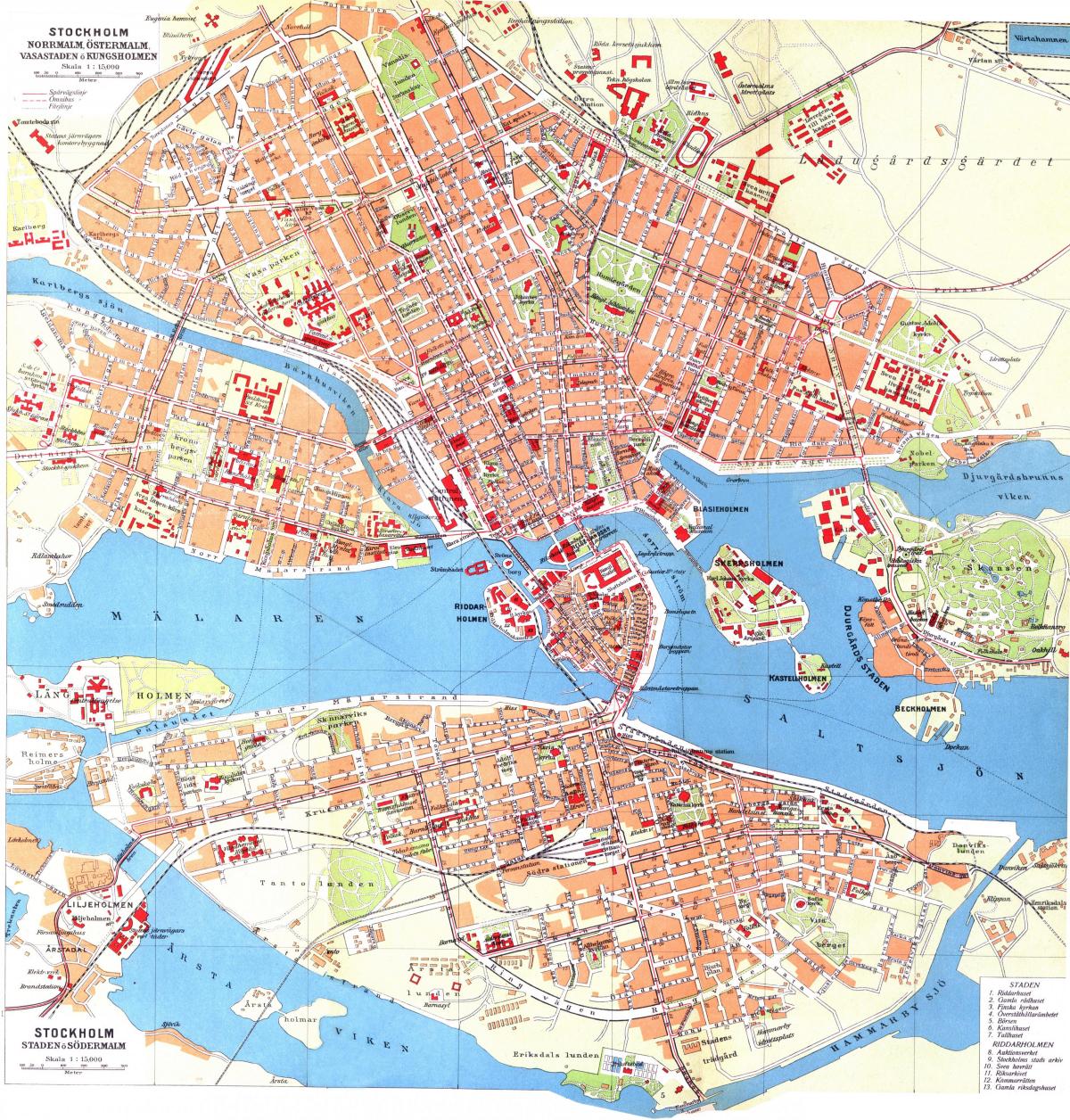 mapa kungsholmen Stockholmu