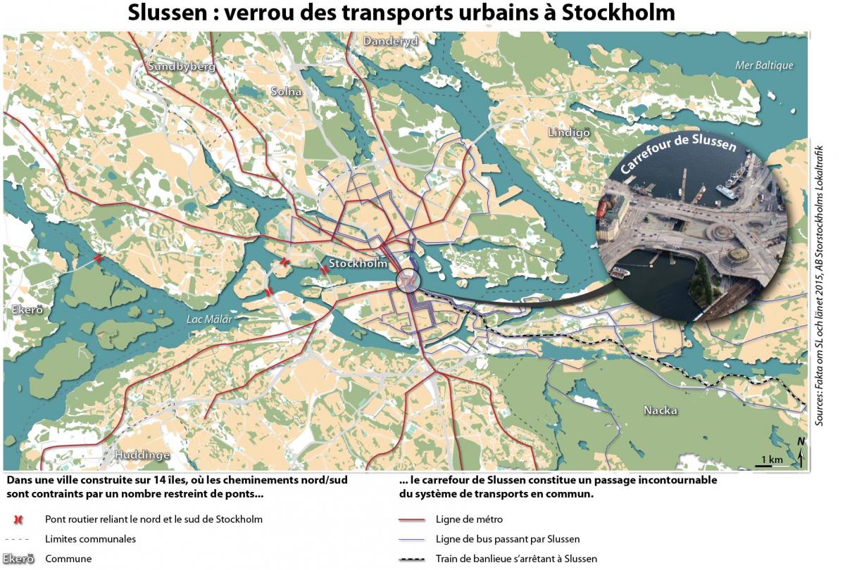 mapa Stockholm slussen