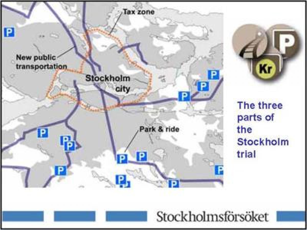mapa Stockholmu parkoviště