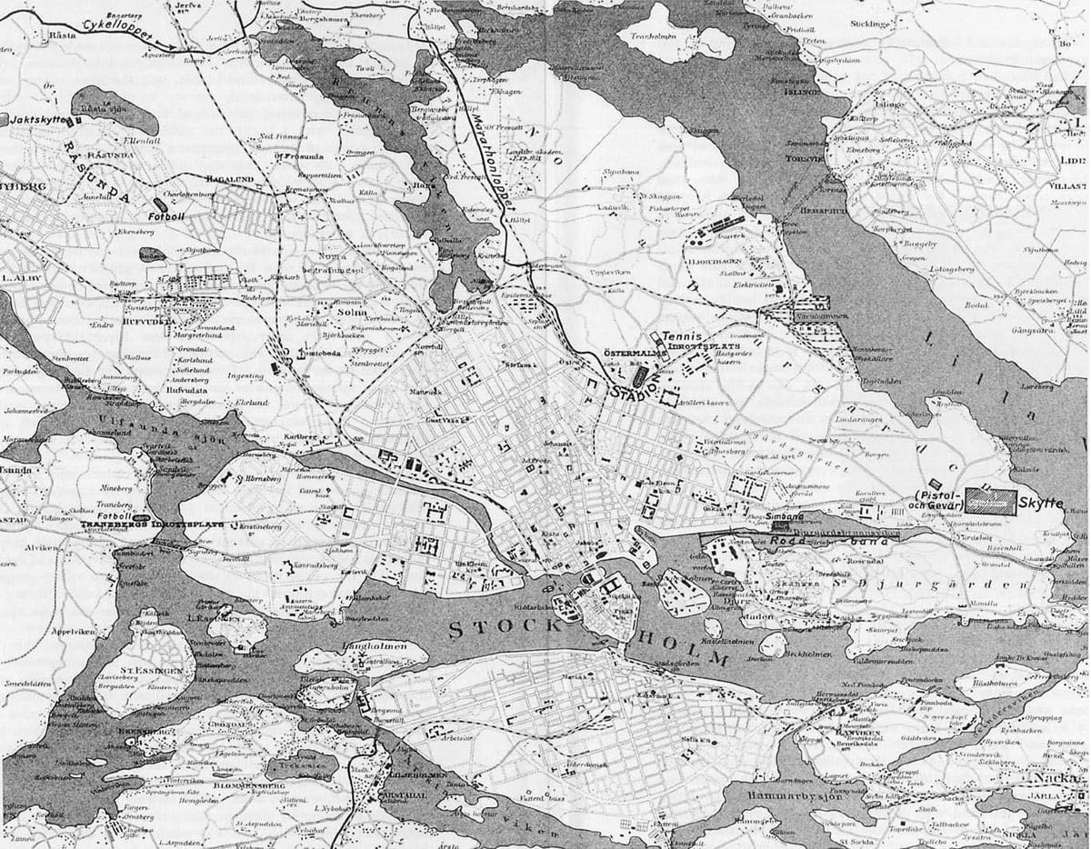 mapa Stockholm staré město