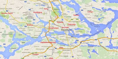 Mapa Stockholm bromma