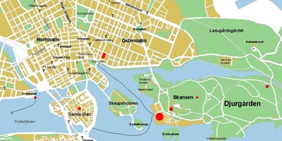 Gamla stan Stockholm mapě