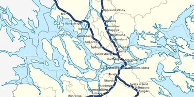 Stockholm pendeltåg mapě