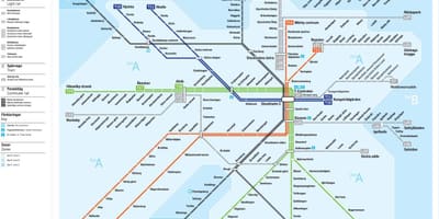 Hlavní stockholmské vlakové nádraží mapě