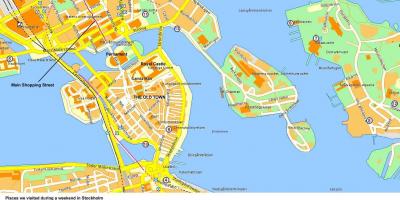 Stockholm centrum mapě