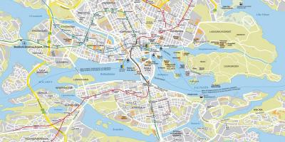 Mapa města Stockholm