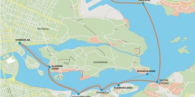 Mapa Stockholm frihamnen