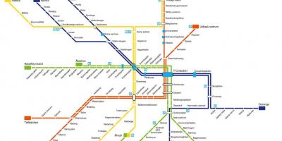 Mapa metra Stockholm umění