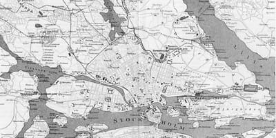 Mapa Stockholm staré město