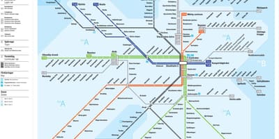 Sl tunnelbana mapě