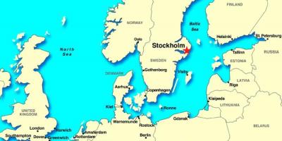 Stockholm mapa evropy