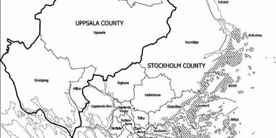 Mapa Stockholmské souostroví